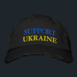Unterstützung der Ukraine bestickte Cap Hat Freihe Bestickte Baseballkappe<br><div class="desc">Ukraine - Frieden - ukrainische Flagge - Freiheit - Unterstützung - Solidarität - Starkes Zusammenspiel - Freiheit Sieg ! Sie können auf mehr als 1000 Zazzle Produkte umsteigen ! Wir stehen mit der Ukraine!</div>