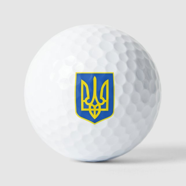 Unterstützung der Ukraine Coat of Arms Golf Balls Golfball (Vorderseite)