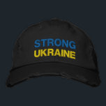 Unterstützung der Ukraine durch die bestickte Base Baseballkappe<br><div class="desc">Unterstützung der Ukraine bestickte Baseball Caps - Frieden - ukrainische Flaggen - Freiheit - Solidarität - Starke Gemeinsamkeit - Freiheit Sieg ! Sie können auf mehr als 1000 Zazzle Produkte umsteigen ! Wir stehen mit der Ukraine!</div>