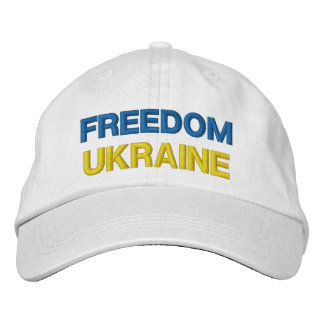 Unterstützung der Ukraine durch die bestickte Base Baseballkappe