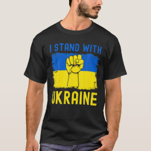 Unterstützung der Ukraine Flag Ich stehe mit der U T-Shirt