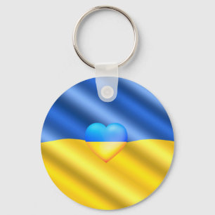 Unterstützung der Ukraine - Freiheit - Frieden -  Schlüsselanhänger