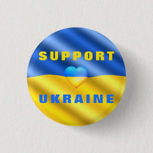 Unterstützung der Ukraine - Frieden - ukrainische Button