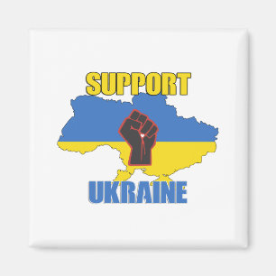 Unterstützung der Ukraine - Frieden und Liebe für  Magnet