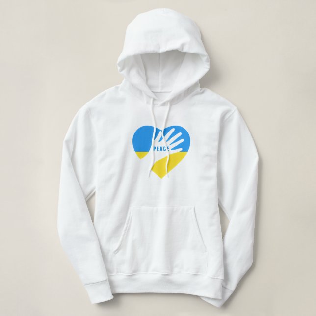 Unterstützung der Ukraine Hoodie Peace Ukrainian F (Design vorne)
