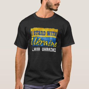 Unterstützung der Ukraine ich stehe mit der Ukrain T-Shirt