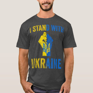 Unterstützung der Ukraine ich stehe mit der Ukrain T-Shirt
