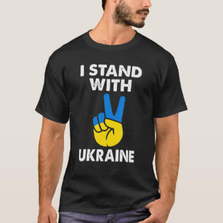 Unterstützung der Ukraine ich stehe mit der Ukrain T-Shirt