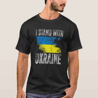 Unterstützung der Ukraine Ich stehe mit der Ukrain T-Shirt
