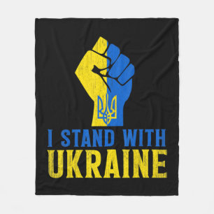 Unterstützung der Ukraine Liebe für Frauen Fleecedecke