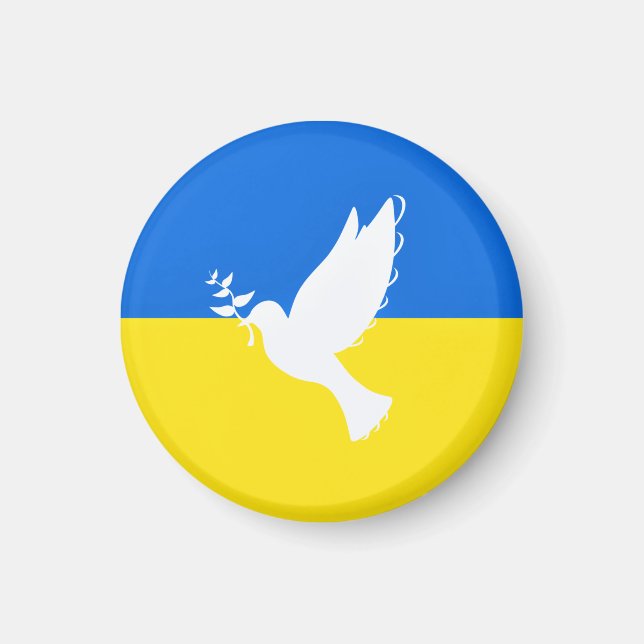 Unterstützung der Ukraine Magnet Frieden Dove ukra (Vorne)
