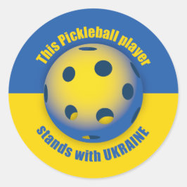Unterstützung der Ukraine Runder Aufkleber