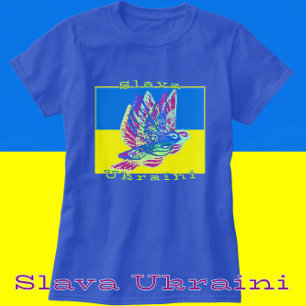 Unterstützung der Ukraine Slava Ukraini Friedenstr T-Shirt