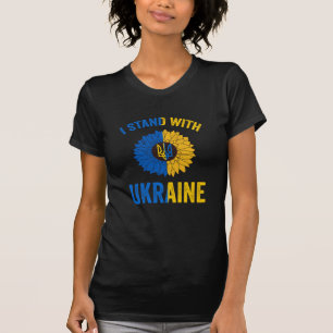 Unterstützung der Ukraine Sonnenblumen ukrainische T-Shirt