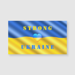 Unterstützung der Ukraine - Starke - Flagge - Frei Magnetkarte