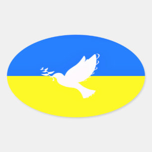 Unterstützung der Ukraine - Sticker Dove of Peace