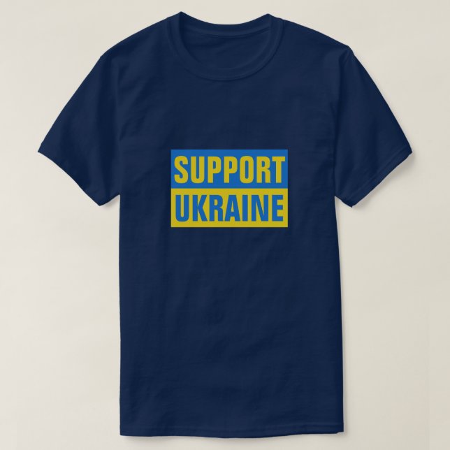 UNTERSTÜTZUNG DER UKRAINE TRACTOR TOWING RUSSISCHE T-Shirt (Design vorne)