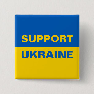 Unterstützung der ukrainischen Flagge Button