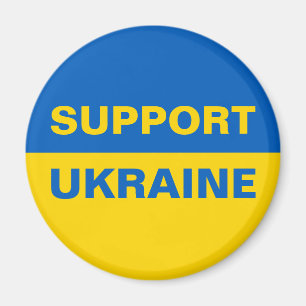 Unterstützung der ukrainischen Flagge Magnet