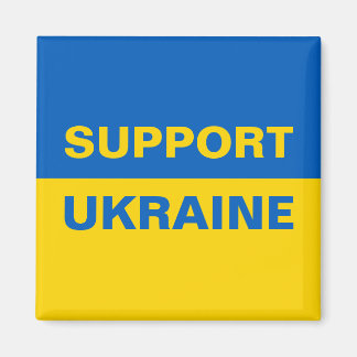 Unterstützung der ukrainischen Flagge Magnet
