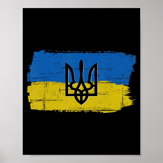 Unterstützung der ukrainischen Flaggenstaaten durc Poster (Vorne)