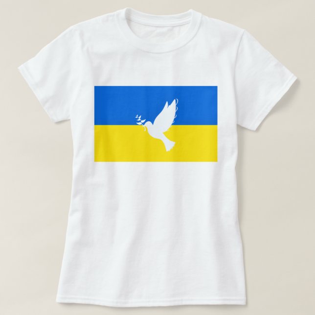 Unterstützung der ukrainischen T - Shirt-Friedenst T-Shirt (Design vorne)