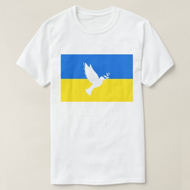 Unterstützung der ukrainischen T - Shirt-Friedenst T-Shirt (Design vorne)