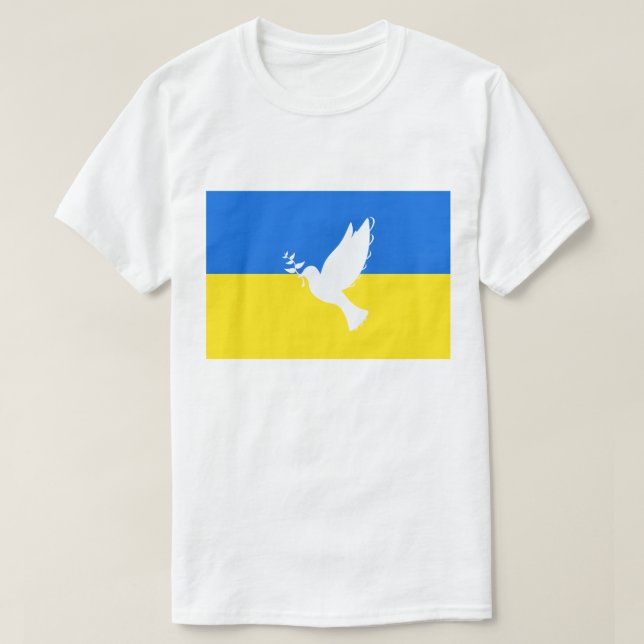 Unterstützung der ukrainischen T - Shirt-Friedenst T-Shirt (Design vorne)