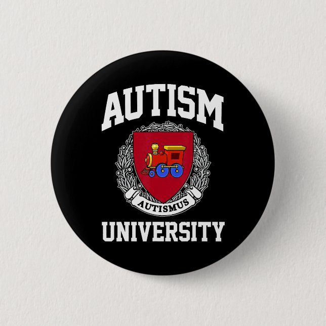Unterstützung der Universität für Autismus Button (Vorderseite)