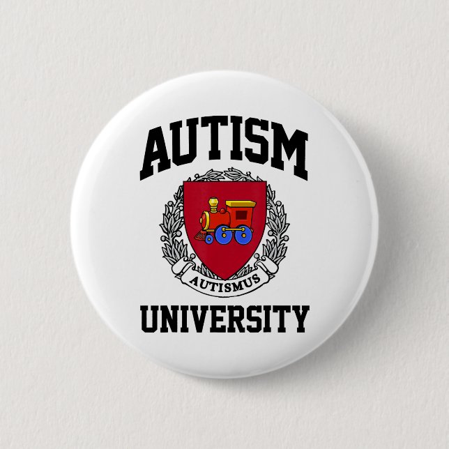 Unterstützung der Universität für Autismus Button (Vorderseite)