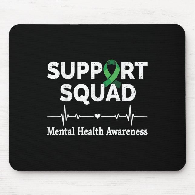Unterstützung der Unterstützung von Squad Mental H Mousepad (Vorne)