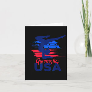 Unterstützung der USA für Flaggengymnastik Karte