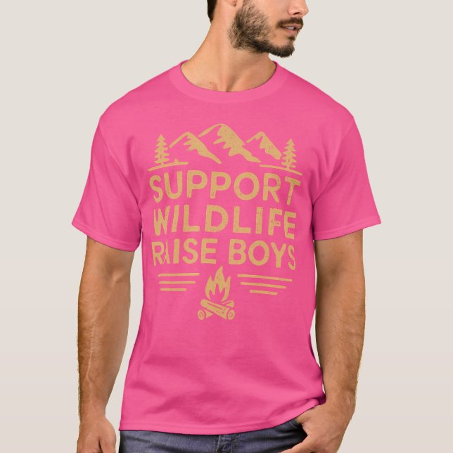 Unterstützung der Wildfauna Raise Boys Nature Outd T-Shirt (Vorderseite)