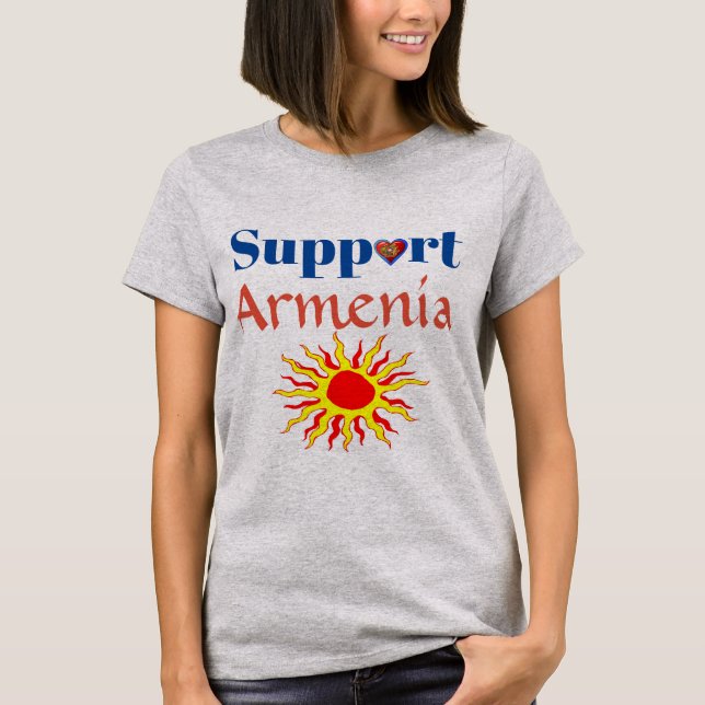 Unterstützung des armenischen T - Shirt (Vorderseite)