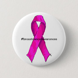 Unterstützung des Bewusstseins für den rosa Ribbon Button
