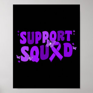 Unterstützung des Bewusstseins von Squad Alzheimer Poster