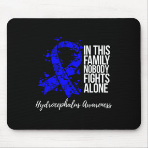Unterstützung des Blue Ribbon-Hydrocephalus-Bewuss Mousepad
