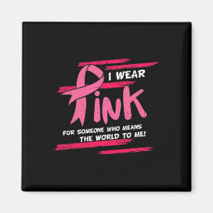 Unterstützung des Brustkrebs bei Familien mit rosa Magnet