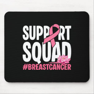 Unterstützung des Brustkrebs-Kriegers in Rosa Band Mousepad