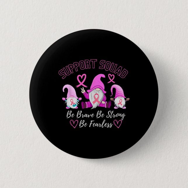 Unterstützung des Brustkrebs-Kriegers in rosa Mult Button (Vorderseite)