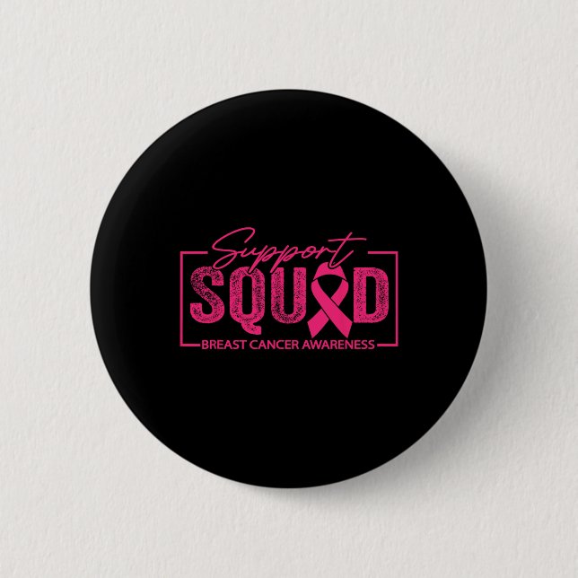 Unterstützung des Brustkrebskranzes Brustkrebs Button (Vorderseite)