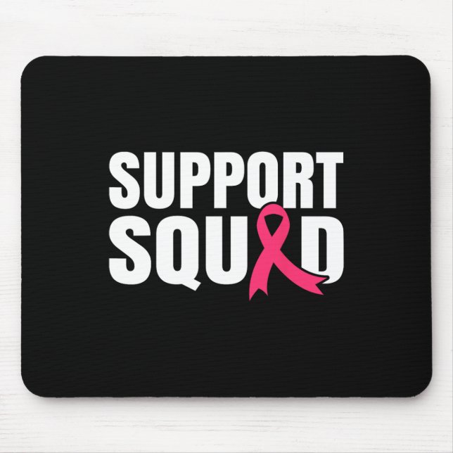 Unterstützung des Brustkrebskranzes Brustkrebs Mousepad (Vorne)