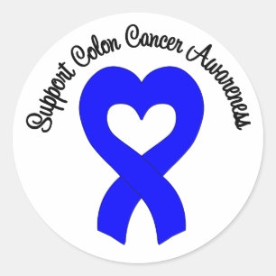 Unterstützung des Colon Cancer Awareness Runder Aufkleber