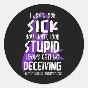 Unterstützung des Fibromyalgie-Bewusstseins Monat  Runder Aufkleber