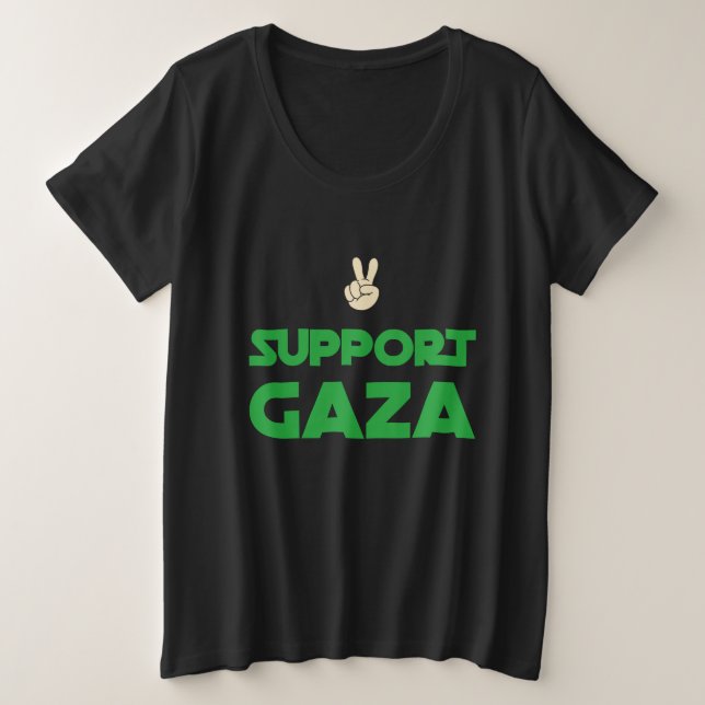 Unterstützung des Gaza-T - Shirt zur Völkermord (Design vorne)