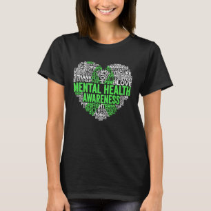 Unterstützung des grünen Bands für das Bewusstsein T-Shirt