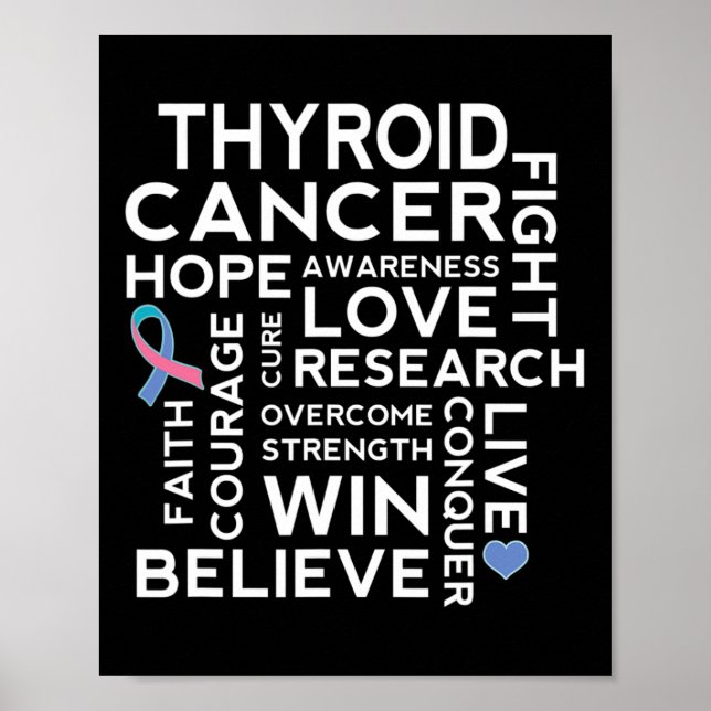 Unterstützung des Krebsbewusstseins Poster (Vorne)