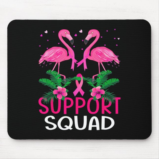 Unterstützung des Kriegers Squad Flamingo Breast C Mousepad (Vorne)