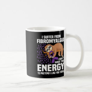 Unterstützung des Lila Ribbon-Kriegers Fibromyalgi Kaffeetasse
