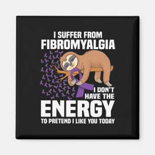 Unterstützung des Lila Ribbon-Kriegers Fibromyalgi Magnet